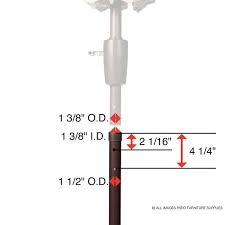 Umbrella Extension Pole For Bar Height Table Patio Furniture Supplies In 2020 Extension Pole Bar Height Bar Height Table