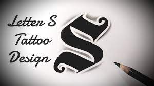 Fancy letter s tattoo designs. How To Draw S Letter Stylish Tattoo Designs Fancy Letters Tattoo Lettering Alphabet Designs Tutorial Youtube