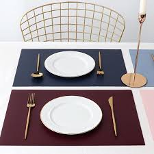 4pcs Pu Table Placemats Suitable For Dining Table Decoration Of Home Dining Room Cafe Restaurant Bar Bistro Di In 2020 Dining Table Decor Table Decorations Diner