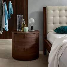 Camille ivory 3 drawer bedside table. Contemporary Bedside Table Tondo Santa Lucia Wooden Round With Drawer