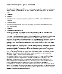 Grant Proposal Template Printable Di 2020