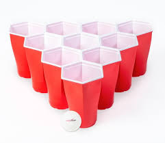 Hexcups Are Hexagon Shaped Beer Pong Cups That Have No Gaps In Between The Cups Beer Pong Cups Beer Pong Beer