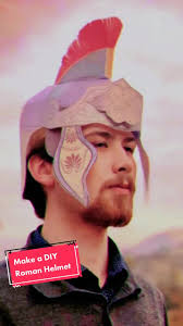 Printable diy #romanhelmet template at Happythought.co.uk #centaurion  #spartacus #romansoldier #diycostume