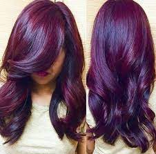 Burgundy is the sensual hue you get when you mix dark red with shades of purple. 10 Ways To Wear Purple Hair Flawlessly Voice Of Hair Hair Styles Beautiful Hair Color Hair Color Purple