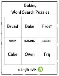 Crossword puzzles can be fun, challenging and educational. Baking Word Search Puzzle Printable Englishbix