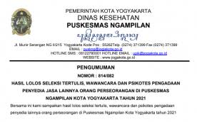 Ditambah lagi dengan kondisi ekonomi yang kembali membaik, ada. Puskesmas Ngampilan