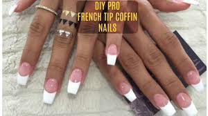 Diy Professional French Nails At Home 6 French Tip Coffin