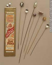 Edwardian Time Machine Hatpin About 1910 20th Century Source Hat Pins Victorian Hats Antique Hats