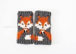 Fox Fingerless Gloves Crochet Pattern One Dog Woof