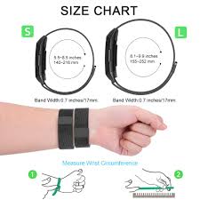 Onedream Compatible For Fitbit Charge 3 Strap Replacement Metal Wrist Band For Women Men