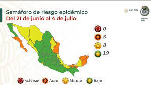 En la conferencia de prensa vespertina, funcionarios de la secretaría de salud dieron a conocer el semáforo covid que estará vigente en méxico del 24 de mayo al 6 de junio. D1pe3tmr71eecm