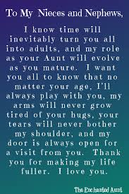 Birthday Wishes For My Niece And Nephew An Open Letter To My Nieces And Nephews My Life Has Changed Forever Niece Quotes Aunt Quotes Niece Quotes From Aunt