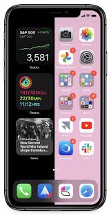 Loving My Split Screen Wallpaper With Ios 14 Widgets Iossetups