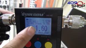 Impedance mismatches result in standing waves along the transmission line. Digital Vhf Uhf Power Swr Meter Surecom Sw 102 Youtube