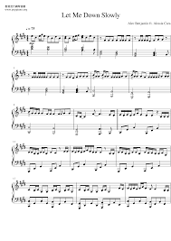 Zpěvák alec benjamin se vrací k loňskému hitu let me down slowly. Alec Benjamin Let Me Down Slowly Sheet Music Pdf Free Score Download