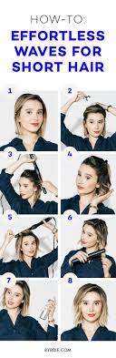 This results in a looser wave. How To Create Effortless Waves For Short Hair A Tutorial Short Hair Waves How To Curl Short Hair Short Hair Tutorial