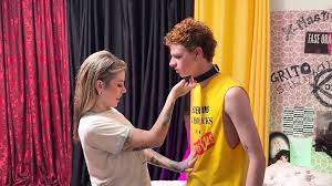 Hot Tattooed Blonde and Her Submissive