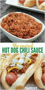 Recette Facile De Hot Dog Chili Qui Est Si Polyvalente Le Parent Simple In 2020 Easy Hot Dog Chili Recipe Hot Dog Sauce Recipe Hot Dog Chili