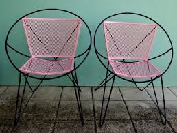 Brigittew Via Veerle Retro Chair Iron Patio Furniture Wicker Chairs