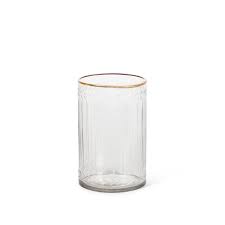 This glass candle holder is clear and made by sodalime glass. Clear Glass Candle Holder With Etched Design And Gold Trim 8 H 3 Pieces Eventswholesale Com