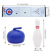 Therefore, you get the feel and sound of actual bowling. 1 2m 3 In 1 Board Games Tabletop Curling Bowling Game Shuffleboard Set Children S Indoor Educational Toys Family Games Air Hockey Aliexpress
