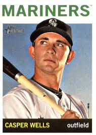 2013 Topps Heritage #186 Casper Wells Mariners NM-MT