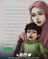 Terdapat banyak perkara yang harus dipertimbangkan setiap pasangan terutama apabila suami meminta isteri. Nakbebel On Twitter Jangan Diperlekeh Kerja Seorang Suri Rumah Nakbebel Https T Co 1nvvetgc41