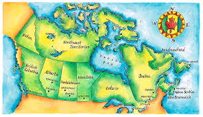 Canada map by googlemaps engine: Map Of Canada By Jennifer Thermes