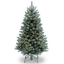 The north valley spruce offers a slightly thinner profile that may be a better fit for areas where space is limited. National Tree Company 4 5 Ft North Valley Blue Spruce Artificial Christmas Tree With Clear Lights Nrvb7 306 45 The Home Depot