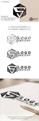 Illustrator also has a special set of tools to help turn images into vector art. Logo Sketchy On Behance