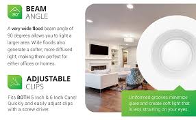 Bang for the buck i would say led retrofit recessed lights are one of the best updates for. Sunco Lighting 4 Pack 5 6 Inch Led Recessed Downlight Baffle Trim Dimmable 13w 75w 3000k Warm White 1050 Lm Damp Rated Simple Retrofit Installation Ul Energy Star Amazon Com
