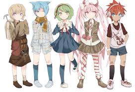 The warriors of hope (希望の戦士 kibō no senshi lit. Danganronpa Another Episode Ultra Despair Girls Jataro Kemuri Nagisa Shingetsu Monaca Towa Ko Danganronpa Characters Danganronpa Danganronpa Memes