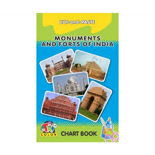 Tricolor Cut Paste Chart Book Monuments And Forts Of India