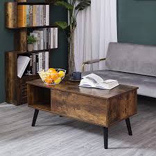 Yaheetech lift top coffee table w/hidden compartment & storage rustic coffee table for living room reception room office gray. Buy Dinzi Lvj Lift Top Coffee Table Modern Center Table With Large Hidden Compartment Lift Up Living Room Table With Wooden Tabletop And Pop Up Storage For Home And Office Rustic Brown