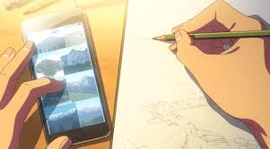 Light blue aesthetic aesthetic gif aesthetic backgrounds aesthetic wallpapers film animation japonais ocean gif sky gif casa anime anime gifs. Y For Your Name Makoto Shinkai 2016 Anime Scenery Kimi No Na Wa Anime Wallpaper