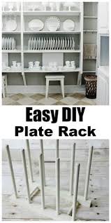 Simple Plate Display Rack Thistlewood Farm Diy Plate Rack Home Diy Home Decor