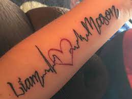 Pin By Hillarie Fernau On Tattoos Heartbeat Tattoo Mother Tattoos Arm Tattoos For Women Forearm