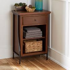 Check spelling or type a new query. North Oaks Magnolia Bathroom Collection Two Tier Floor Shelf With Drawer Bellacor
