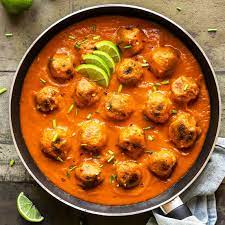 Veggie Balls In Creamy Masala Sauce Full Of Plants Recipe Indian Food Recipes Masala Sauce Delicious Vegan Recipes