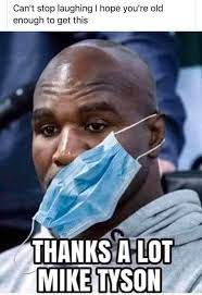Evander Holyfield Can T Wear A Mask Can T Stop Laughing Laugh Mike Tyson