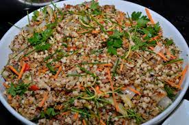 Served with chickpeas, arugula, and a simple lemon vinaigrette dressing, this vegan dish is an incredible meal that you'll want to serve over and over again. Recipe Quinoa And Israeli Couscous Salad The White Apron
