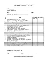 Check out or free printable templates! Restaurant Checklist Template 601 Restaurant Management Restaurant Business Plan Restaurant Cleaning