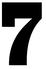 It is the only prime number preceding a cube, and is often considered lucky in western culture, and is often seen as highly symbolic. Svg Entspannung 7 Sich Ausruhen Nummer Kostenloses Svg Bild Symbol Svg Silh