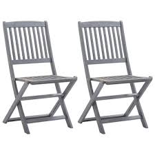 4.5 out of 5 stars. Vidaxl Folding Outdoor Chairs 2 Pcs Solid Acacia Wood Vidaxl Co Uk