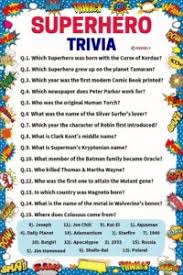 Think you know a lot about halloween? 100 Superhero Trivia Questions Answers Meebily