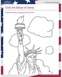 The book that she is holding says july 4, 1776, in honor of america's independence day. Color The Statue Of Liberty Coloring Pages For Fourth Of July Jumpstart