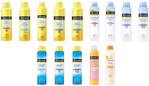 Johnson & johnson has recalled a group of aerosol sunscreens after finding traces of benzene, the company announced wednesday. Cx Gxg2q6o1vpm