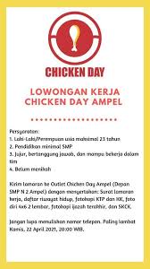 Lowongan kerja shopee indonesia agustus 2021. Chicken Day Klero Restaurant Karangduren Restaurant Reviews