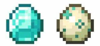 They were a rare variant of chickens presented in the april fool's edition 2.0. Incase You Didn T Know The Diamond And The Turtle Egg Are The Same Shape Minecraft