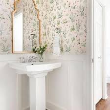 Powder Room Board And Batten Trim Design Ideas